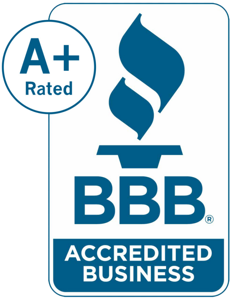 Better Business Bureau accredited business logo.