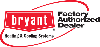 Bryant Heating and Cooling System's Factory Authorized Dealer logo.