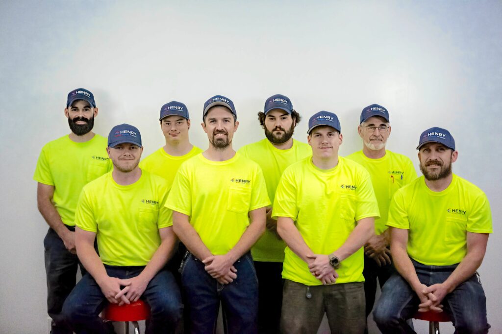 Henry Heating, Cooling, and Plumbing Operations team photo.